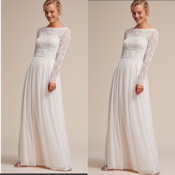 Anthropologie x BHLDN Sinclair Embellished Dress - Picture 3 of 12